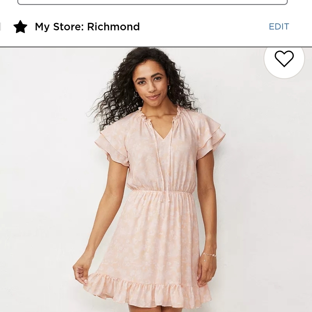 LC Lauren Conrad Pink Midi Dress